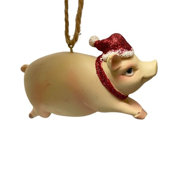 Flying Pig Christmas Ornament Holiday Decor - Picture 6 of 7